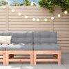 vidaXL Middenbanken met kussens 2 st massief douglashout