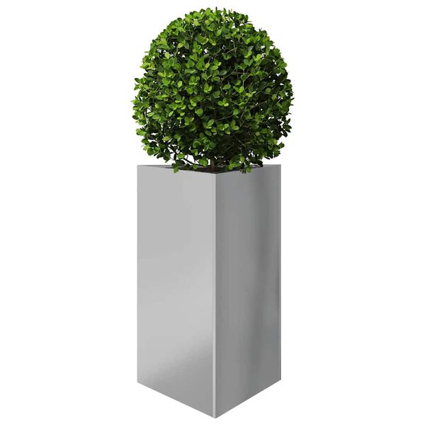 vidaXL Plantenbak driehoek 50x43x75 cm gegalvaniseerd staal