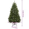 vidaXL Kunstkerstboom met 300 LED Groen 270 cm PVC en Metaal