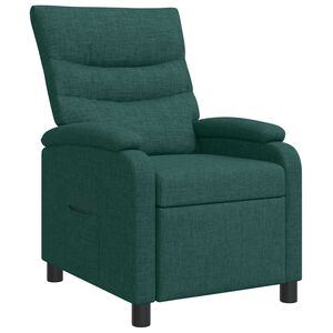 vidaXL Relaxfauteuil Donkergroen Stof