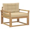 vidaXL Buiten Midden Sofa Polyester Wit