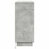 vidaXL LED Sideboard Beton Grijs 90 x 32 x 75 cm Bewerkt hout