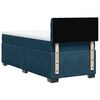 vidaXL Boxspring met matras fluweel donkerblauw 90x200 cm