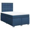 vidaXL Boxspring met matras stof blauw 120x190 cm