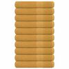 vidaXL Handdoeken FROGN 10 st 100x200 cm 360 g/m&sup2; goud