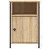 vidaXL Nachtkastjes 2 st 40x42x60 cm bewerkt hout sonoma eikenkleurig