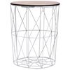 vidaXL Salontafel &Oslash; 47 cm wit