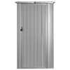 vidaXL Tuinschuur 118,5x97x209,5 cm gegalvaniseerd staal grijs