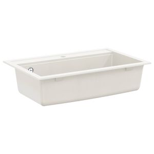 vidaXL Wasbak Graniet 795 x 505 mm Wit