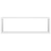 vidaXL Wandschappen kubus 2 st 80x15x26,5 cm bewerkt hout wit