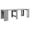 vidaXL Eettafel 240 x 85 x 75 cm Bewerkt hout Grijs Sonoma Rechthoekig