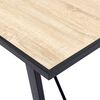 vidaXL Eettafel 120x60x75 cm MDF eikenkleurig