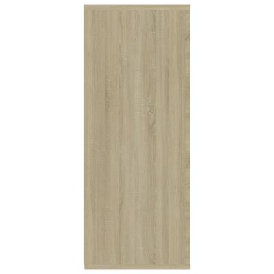 vidaXL Dressoir 105x30x75 cm bewerkt hout sonoma eikenkleurig