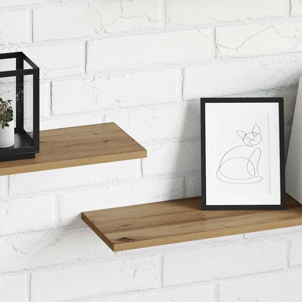 vidaXL Boekenplank Bord 4 pcs Bruin 100 x 20 x 1,5 cm Bewerkt hout