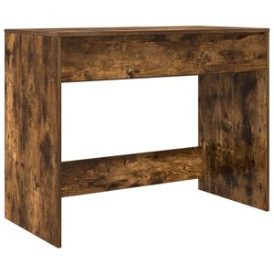 vidaXL Bureau met Lade Gerookt eiken 100 x 50 x 78 cm Bewerkt hout