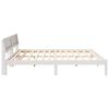 vidaXL Bedframe met hoofdeinde Wit 180 x 200 cm Massief grenenhout