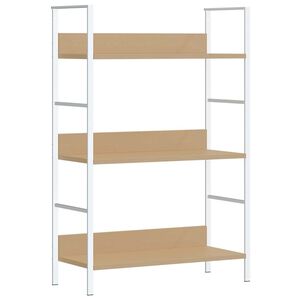 vidaXL Boekenkast 3 schappen 60x27,6x90,5 cm bewerkt hout eikenkleurig