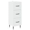 vidaXL Ladenkast Wit 33 x 34,5 x 89,5 cm Bewerkt hout