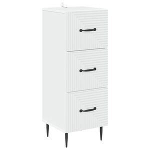 vidaXL Ladenkast Wit 33 x 34,5 x 89,5 cm Bewerkt hout
