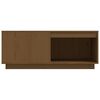 vidaXL Salontafel 100x101x40,5 cm massief grenenhout honingbruin