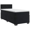 vidaXL Boxspringbed met matras Zwart 80 x 200 cm Fluweel