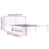 vidaXL Bedframe massief grenenhout 140x200 cm