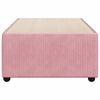 vidaXL Bedframe fluweel roze 100x200 cm