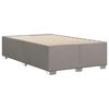 vidaXL Boxspring met matras stof taupe 120x190 cm