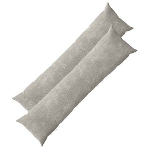 vidaXL Kussensloop 2 pcs HEERLEN Lichtgrijs 40 x 145 cm Chenille Stof