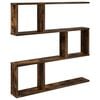 vidaXL Wandplank Gerookt eiken 80 x 12 x 79,5 cm Bewerkt hout