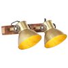 vidaXL Wandlamp industrieel E27 45x25 cm messingkleurig