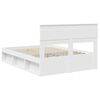 vidaXL Bedframe met hoofdeinde Wit 150 x 200 cm Massief grenenhout