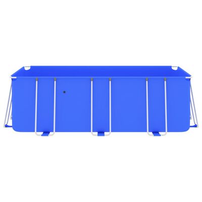 vidaXL Zwembad met stalen frame 400x207x122 cm blauw