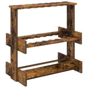 vidaXL Biljartkeu standaard Bewerkt hout 60 x 35 x 60 cm Gerookt eiken