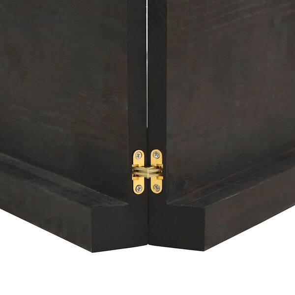 vidaXL Tafelblad natuurlijke rand 220x50x(2-6)cm eikenhout donkerbruin