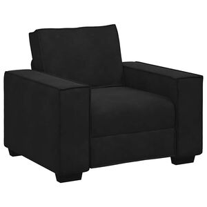 vidaXL Fauteuil 60 cm fluweel zwart