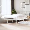 vidaXL Bedframe massief grenenhout wit 140x190 cm