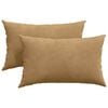 vidaXL Sofa Kussens 2 stuks Bruin 50 x 30 cm Cordstof