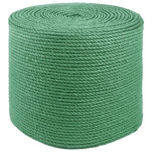 vidaXL Jute Touw 6 mm Groen 100% Tossa jute