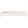 vidaXL Bedframe zonder matras 120x200 cm spaanplaat wit