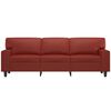vidaXL Driezitsbank 180 cm kunstleer wijnrood