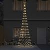 vidaXL LED Kerstboom met 555 LED met standaard Warmwit 500 cm Metaal