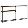 vidaXL Wandtafel 145x22,5x75 cm bewerkt hout gerookt eikenkleurig