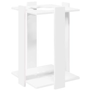 vidaXL Hengelhouder Bewerkt hout 42 x 43 x 60 cm Wit