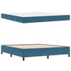 vidaXL Bedframe met matras Donkerblauw 180 x 200 cm Stof