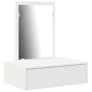 vidaXL Plafondtafel met lade Wit 60 x 40 x 70 cm Bewerkt hout