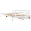vidaXL Bedframe met lades massief grenenhout wit 140x190 cm