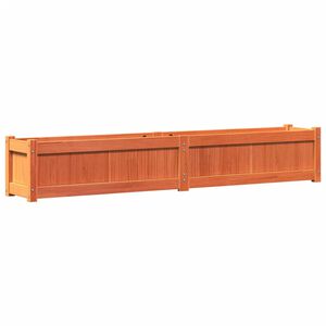 vidaXL Plantenbak 180x31x31 cm massief grenenhout wasbruin