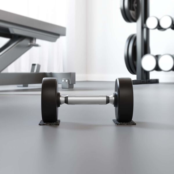 vidaXL Rubberen Roller Zwart 500 x 10 x 0,3 cm Rubber