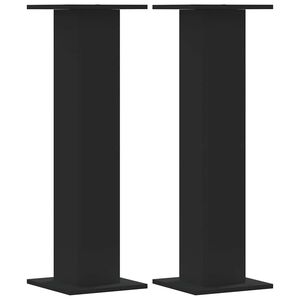 vidaXL Plantenstandaards 2 st 30x30x95 cm bewerkt hout zwart